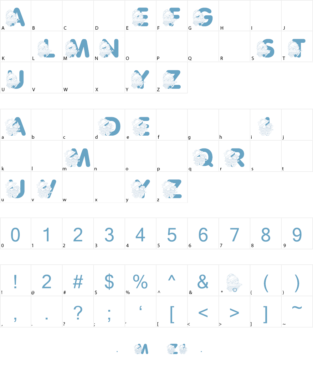 LMS Pretty Baby Pony Font Character
